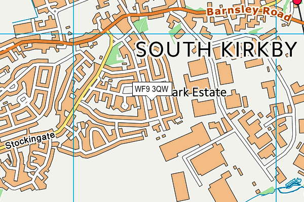 WF9 3QW map - OS VectorMap District (Ordnance Survey) WF9 3QW map - OS VectorMap District (Ordnance Survey)