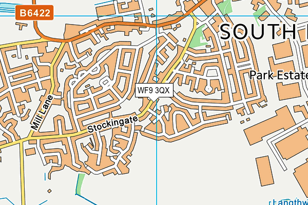 WF9 3QX map - OS VectorMap District (Ordnance Survey) WF9 3QX map - OS VectorMap District (Ordnance Survey)