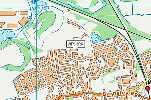 WF9 3RX map - OS VectorMap District (Ordnance Survey) WF9 3RX map - OS VectorMap District (Ordnance Survey)