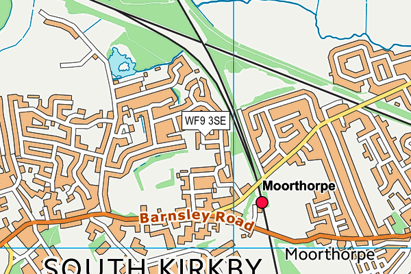 WF9 3SE map - OS VectorMap District (Ordnance Survey) WF9 3SE map - OS VectorMap District (Ordnance Survey)