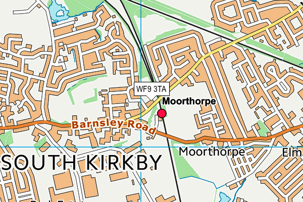 WF9 3TA map - OS VectorMap District (Ordnance Survey) WF9 3TA map - OS VectorMap District (Ordnance Survey)
