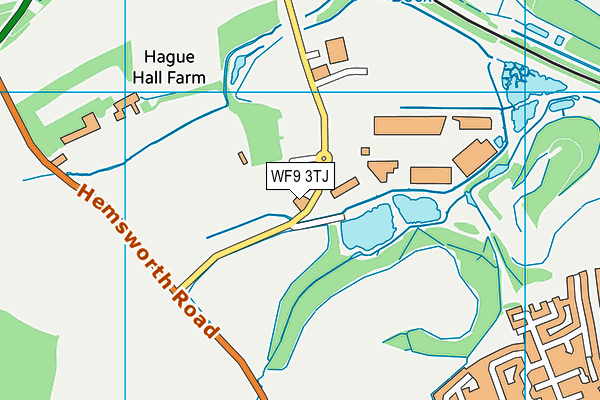WF9 3TJ map - OS VectorMap District (Ordnance Survey) WF9 3TJ map - OS VectorMap District (Ordnance Survey)