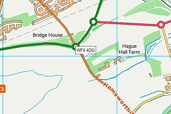 WF9 4DG map - OS VectorMap District (Ordnance Survey) WF9 4DG map - OS VectorMap District (Ordnance Survey)