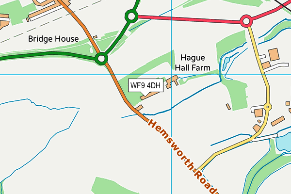 WF9 4DH map - OS VectorMap District (Ordnance Survey) WF9 4DH map - OS VectorMap District (Ordnance Survey)