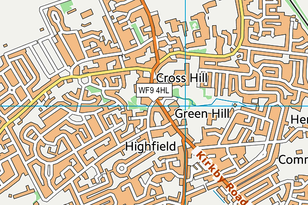 WF9 4HL map - OS VectorMap District (Ordnance Survey) WF9 4HL map - OS VectorMap District (Ordnance Survey)