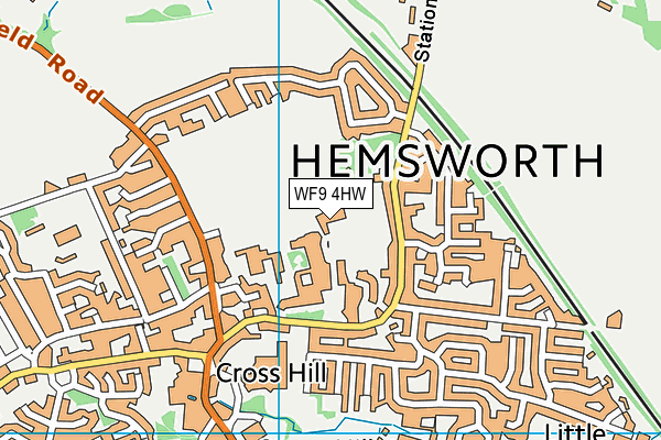 WF9 4HW map - OS VectorMap District (Ordnance Survey) WF9 4HW map - OS VectorMap District (Ordnance Survey)