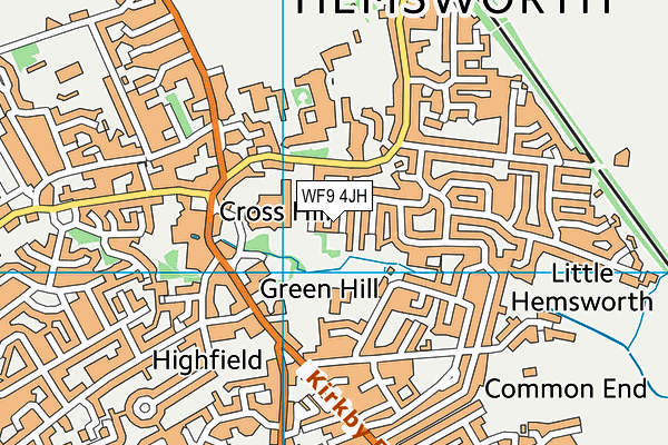 WF9 4JH map - OS VectorMap District (Ordnance Survey) WF9 4JH map - OS VectorMap District (Ordnance Survey)