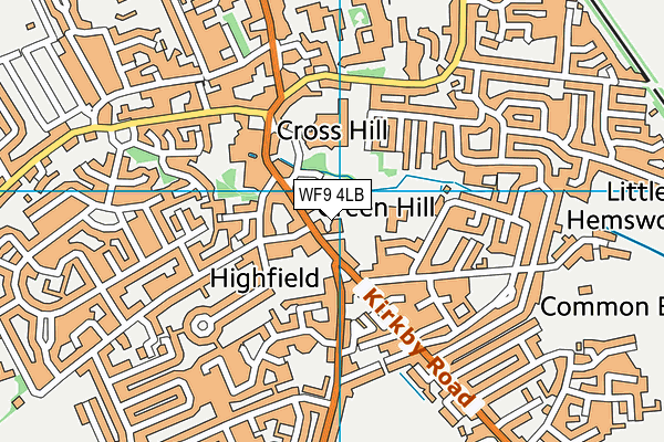 WF9 4LB map - OS VectorMap District (Ordnance Survey) WF9 4LB map - OS VectorMap District (Ordnance Survey)