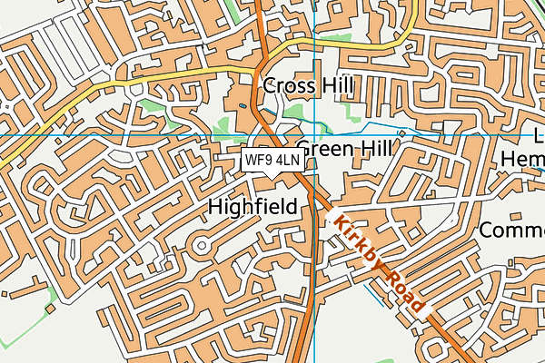 WF9 4LN map - OS VectorMap District (Ordnance Survey) WF9 4LN map - OS VectorMap District (Ordnance Survey)