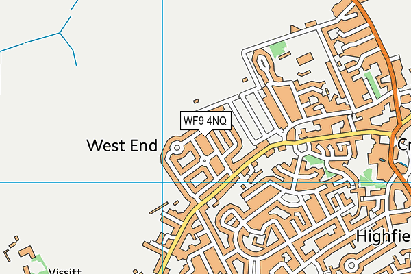 WF9 4NQ map - OS VectorMap District (Ordnance Survey) WF9 4NQ map - OS VectorMap District (Ordnance Survey)