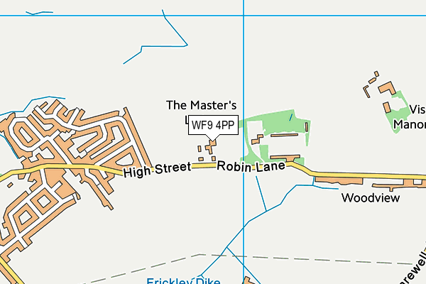 WF9 4PP map - OS VectorMap District (Ordnance Survey) WF9 4PP map - OS VectorMap District (Ordnance Survey)