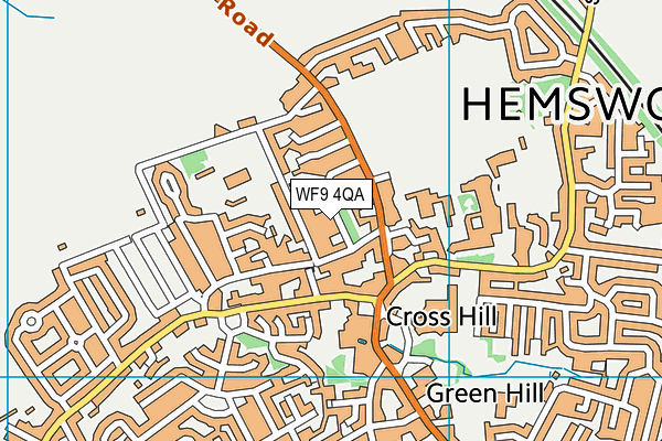 WF9 4QA map - OS VectorMap District (Ordnance Survey) WF9 4QA map - OS VectorMap District (Ordnance Survey)