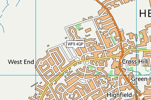 WF9 4QP map - OS VectorMap District (Ordnance Survey) WF9 4QP map - OS VectorMap District (Ordnance Survey)