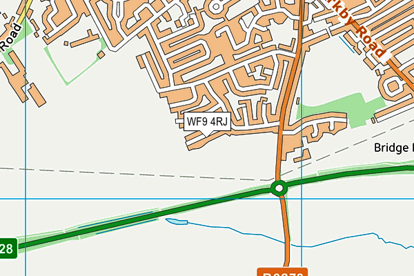 WF9 4RJ map - OS VectorMap District (Ordnance Survey) WF9 4RJ map - OS VectorMap District (Ordnance Survey)