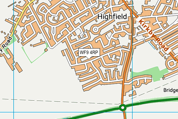 WF9 4RP map - OS VectorMap District (Ordnance Survey) WF9 4RP map - OS VectorMap District (Ordnance Survey)