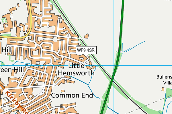 WF9 4SR map - OS VectorMap District (Ordnance Survey) WF9 4SR map - OS VectorMap District (Ordnance Survey)