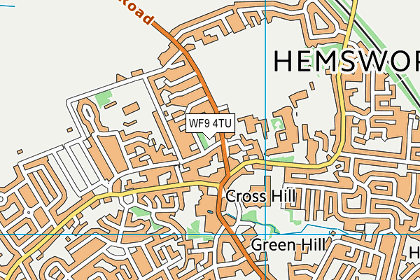 WF9 4TU map - OS VectorMap District (Ordnance Survey) WF9 4TU map - OS VectorMap District (Ordnance Survey)