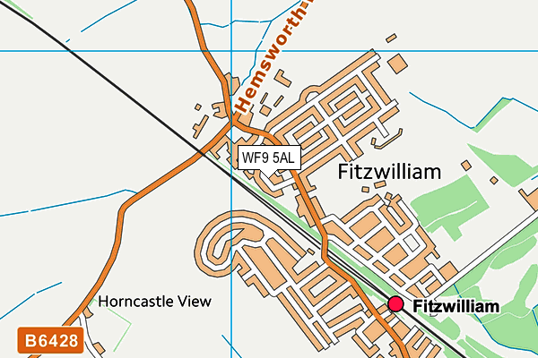 WF9 5AL map - OS VectorMap District (Ordnance Survey) WF9 5AL map - OS VectorMap District (Ordnance Survey)