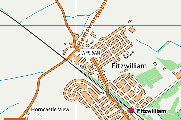 WF9 5AN map - OS VectorMap District (Ordnance Survey) WF9 5AN map - OS VectorMap District (Ordnance Survey)