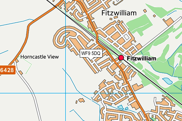 WF9 5DQ map - OS VectorMap District (Ordnance Survey) WF9 5DQ map - OS VectorMap District (Ordnance Survey)