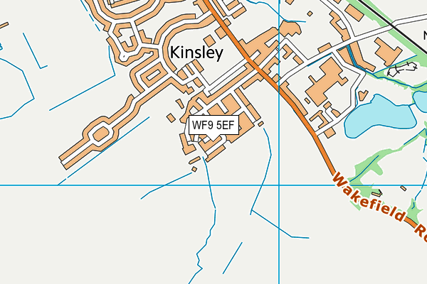 WF9 5EF map - OS VectorMap District (Ordnance Survey) WF9 5EF map - OS VectorMap District (Ordnance Survey)