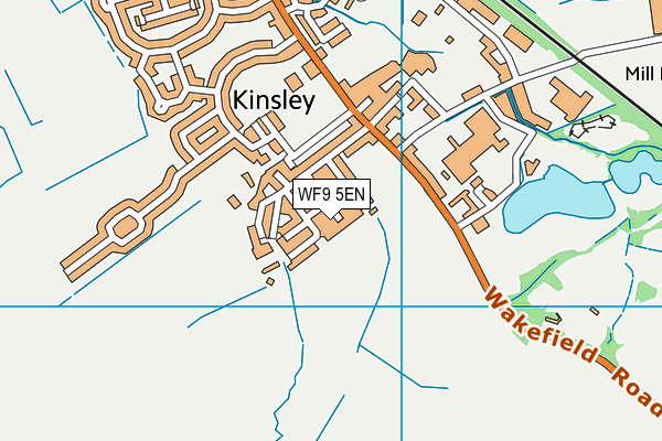 WF9 5EN map - OS VectorMap District (Ordnance Survey) WF9 5EN map - OS VectorMap District (Ordnance Survey)