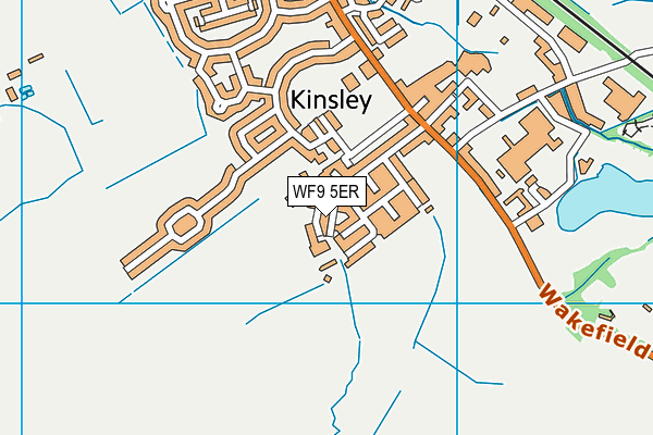 WF9 5ER map - OS VectorMap District (Ordnance Survey) WF9 5ER map - OS VectorMap District (Ordnance Survey)