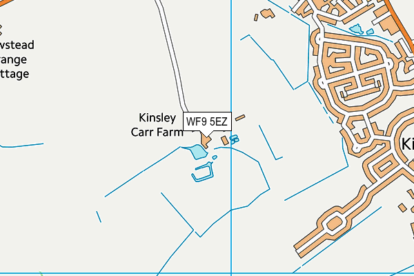 WF9 5EZ map - OS VectorMap District (Ordnance Survey) WF9 5EZ map - OS VectorMap District (Ordnance Survey)