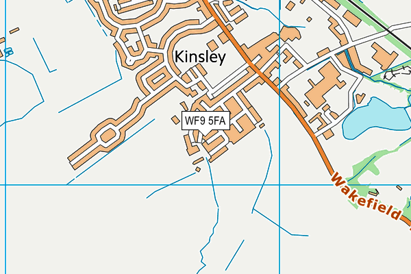 WF9 5FA map - OS VectorMap District (Ordnance Survey) WF9 5FA map - OS VectorMap District (Ordnance Survey)