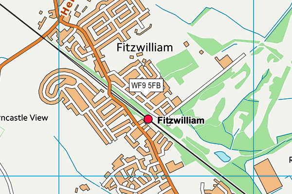 WF9 5FB map - OS VectorMap District (Ordnance Survey) WF9 5FB map - OS VectorMap District (Ordnance Survey)
