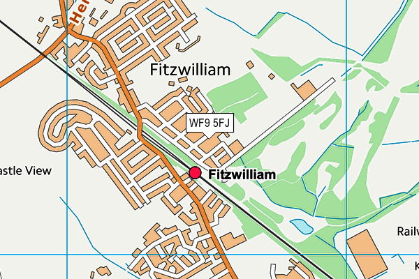 WF9 5FJ map - OS VectorMap District (Ordnance Survey) WF9 5FJ map - OS VectorMap District (Ordnance Survey)