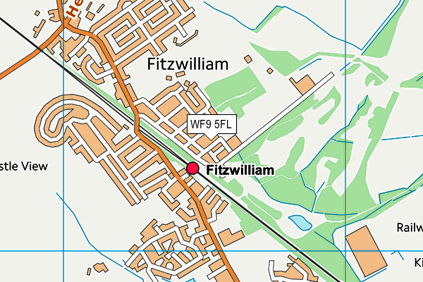 WF9 5FL map - OS VectorMap District (Ordnance Survey) WF9 5FL map - OS VectorMap District (Ordnance Survey)