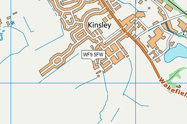 WF9 5FW map - OS VectorMap District (Ordnance Survey) WF9 5FW map - OS VectorMap District (Ordnance Survey)