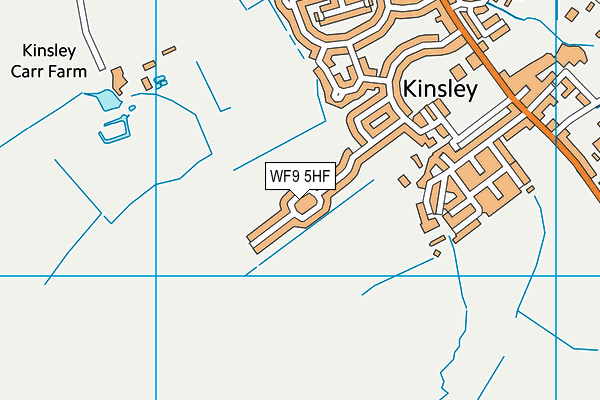 WF9 5HF map - OS VectorMap District (Ordnance Survey) WF9 5HF map - OS VectorMap District (Ordnance Survey)