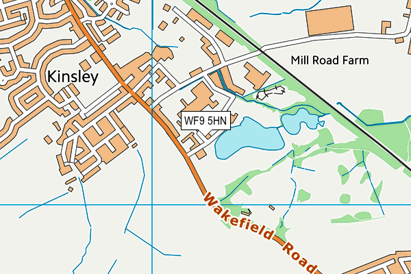 WF9 5HN map - OS VectorMap District (Ordnance Survey) WF9 5HN map - OS VectorMap District (Ordnance Survey)