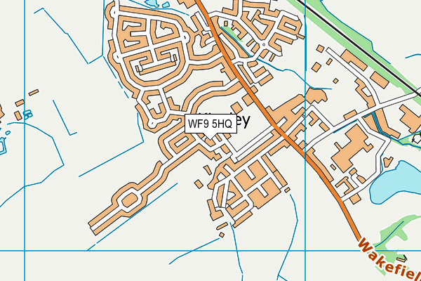 WF9 5HQ map - OS VectorMap District (Ordnance Survey) WF9 5HQ map - OS VectorMap District (Ordnance Survey)