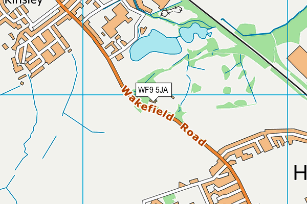 WF9 5JA map - OS VectorMap District (Ordnance Survey) WF9 5JA map - OS VectorMap District (Ordnance Survey)