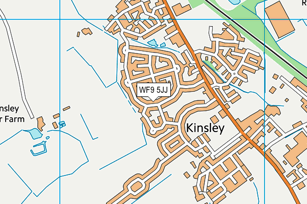 WF9 5JJ map - OS VectorMap District (Ordnance Survey) WF9 5JJ map - OS VectorMap District (Ordnance Survey)