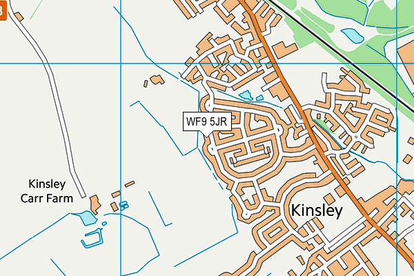 WF9 5JR map - OS VectorMap District (Ordnance Survey) WF9 5JR map - OS VectorMap District (Ordnance Survey)