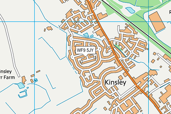 WF9 5JY map - OS VectorMap District (Ordnance Survey) WF9 5JY map - OS VectorMap District (Ordnance Survey)