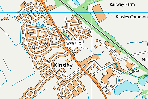 WF9 5LQ map - OS VectorMap District (Ordnance Survey) WF9 5LQ map - OS VectorMap District (Ordnance Survey)