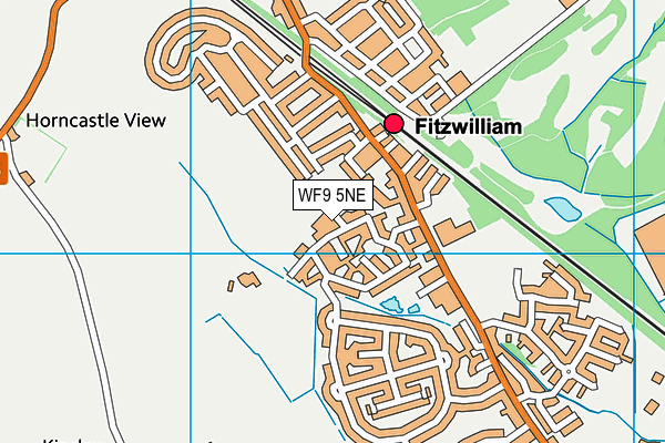 WF9 5NE map - OS VectorMap District (Ordnance Survey) WF9 5NE map - OS VectorMap District (Ordnance Survey)