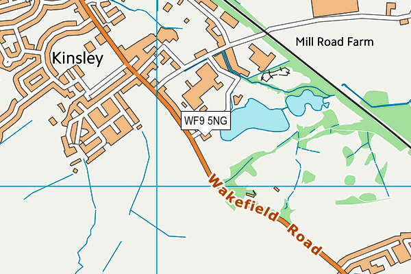 WF9 5NG map - OS VectorMap District (Ordnance Survey) WF9 5NG map - OS VectorMap District (Ordnance Survey)
