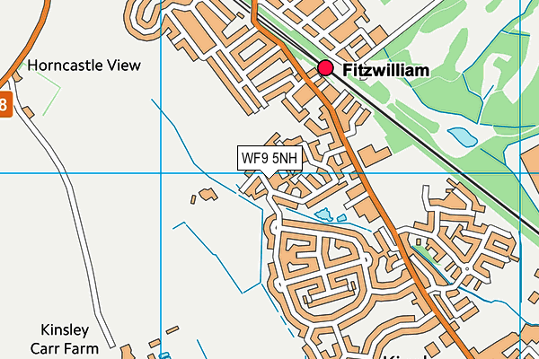 WF9 5NH map - OS VectorMap District (Ordnance Survey) WF9 5NH map - OS VectorMap District (Ordnance Survey)