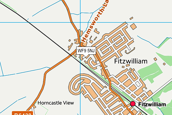 WF9 5NJ map - OS VectorMap District (Ordnance Survey) WF9 5NJ map - OS VectorMap District (Ordnance Survey)