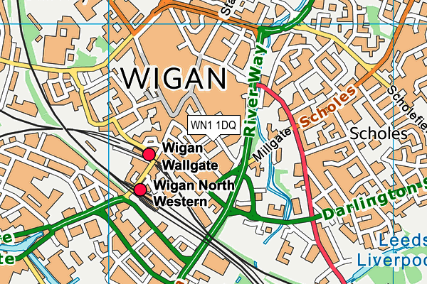 WN1 1DQ map - OS VectorMap District (Ordnance Survey) WN1 1DQ map - OS VectorMap District (Ordnance Survey)