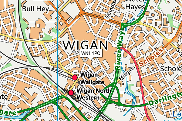 WN1 1PQ map - OS VectorMap District (Ordnance Survey) WN1 1PQ map - OS VectorMap District (Ordnance Survey)