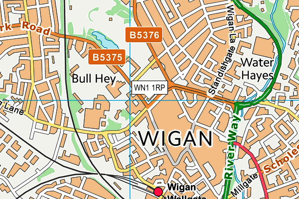 WN1 1RP map - OS VectorMap District (Ordnance Survey)