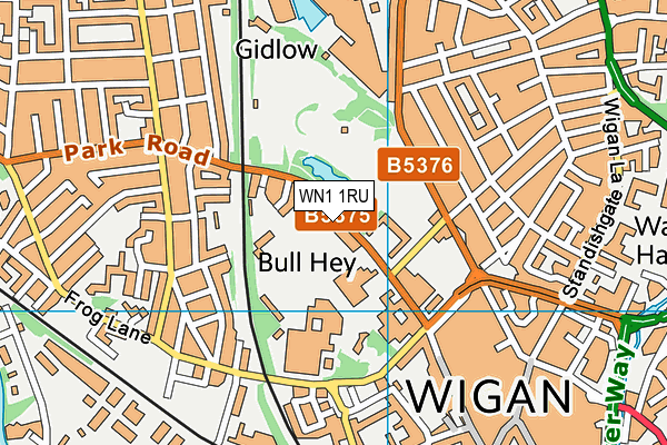 WN1 1RU map - OS VectorMap District (Ordnance Survey)