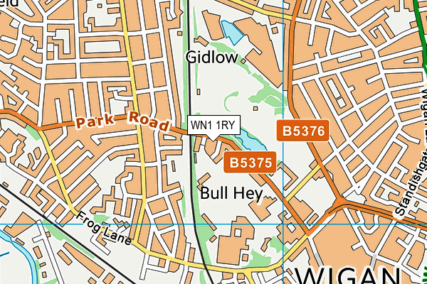 WN1 1RY map - OS VectorMap District (Ordnance Survey) WN1 1RY map - OS VectorMap District (Ordnance Survey)